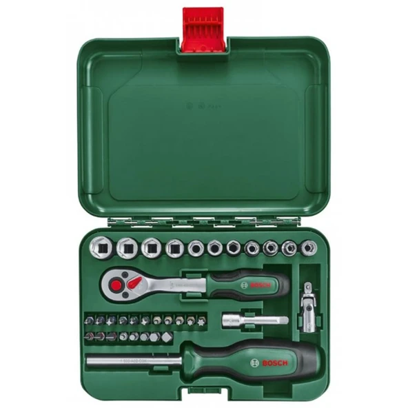 Bosch 1600A02BY1 34 Parça Cırcırlı Tornavida ve Lokma Takımı ürün görseli 1