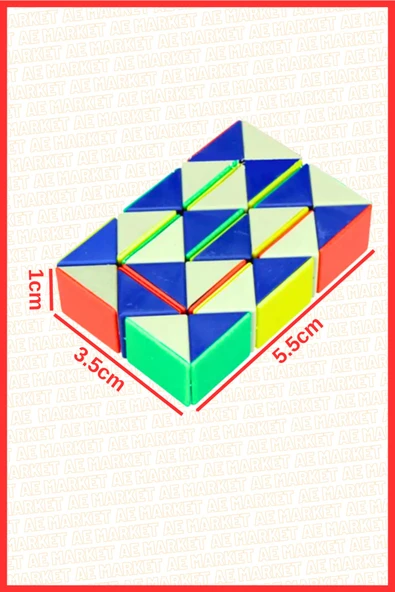 BAMTEBİ Renkli Yılan Kare Puzzle Eğitici Magic Küp Bükülebilen Şekillendirilen Yılan Zeka Küpü Yapboz Puzzle ürün görseli 1