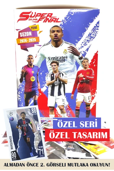 TURKAFONE 2025  150 Kart (50 Lİ KUTUSUZ) Süper Mekanik Adamlar Özel Seri Futbolcu Kartları Toplam ürün görseli 1