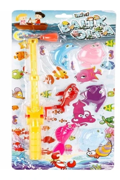 HİLAL PLASTİK Hilal Baby Toys Mıknatıslı Mini Olta Takımı Ve Balık Tutma Oyunu ürün görseli 1