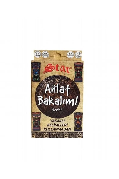 TURKAFONE Star Anlat Bakalım Kelime Oyunu Yasaklı Kelimeler Kutu Oyunu Seri 1 66423 ürün görseli 1