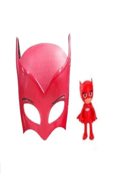 TURKAFONE Pija Maskeliler Baykuş Kız Maske Ve Figür Set Oyuncak 2 Li ürün görseli 1