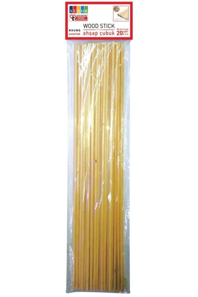 Südor Ahşap Çubuk 30 cm X 5 mm X 10'lu Bs136 ürün görseli 1