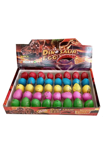 CT-TOYS Dev Boy 40 Adet Suda Büyüyüp Çatlayan Dinazor Yumurtası ürün görseli 1