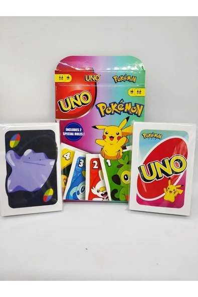 TURKAFONE Pokemon Temalı Oyun Kartları 108 Kart ürün görseli 1