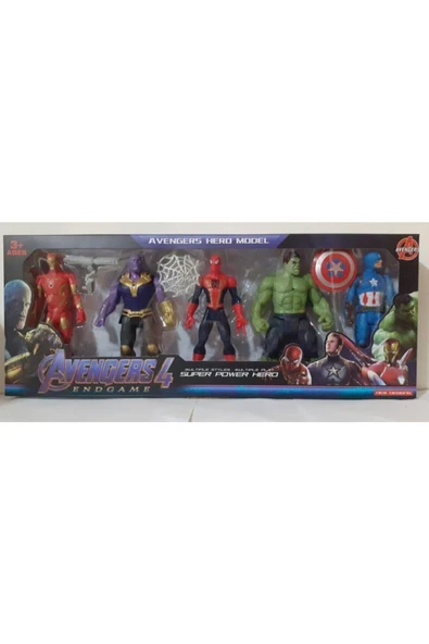 AVENGERS Yenilmezler Hulk Iron Man 5 Li Set 15 Cm Işıklı ürün görseli 1
