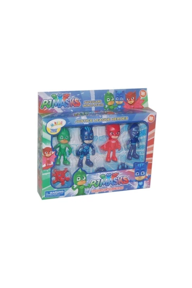 FO 3368 Pjmasks Pijimaskeliler Aksiyon Figür Oyuncak Seti Dörtlü ürün görseli 1