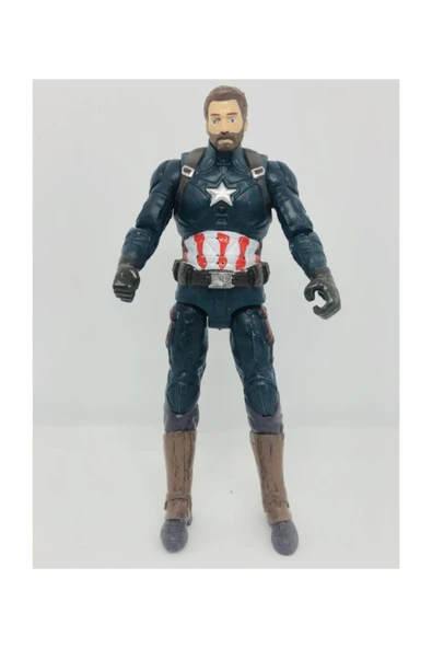 Can Ali Toys Orta Boy 17 Cm Işıklı Hareketli Avengers Yenilmezler Oyuncak Captainamerica Karakter Figür ürün görseli 1