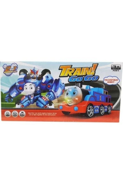 THOMAS Mavi Robota Dönüşen Transformers Sesli Işıklı Tren - Resim 4