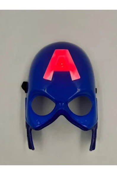 TURKAFONE Plastik Işıklı Kaptan Amerika Maske ürün görseli 1