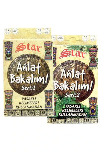 Star Anlat Bakalım Ikili Tabu Kartları Oyunu Survıvor Kart Oyunu - Seri 1 Ve 2 Iki Kutu Kart Oyunu ürün görseli 1