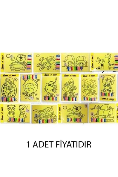 TEKNO Point A4 Kum 1 adet Boyama Seti - Çocuklar İçin Eğlenceli ve Eğitici Bir Aktivite L ürün görseli 1