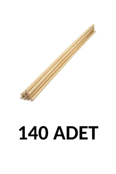Südor 140 Adet Ahşap Yuvarlak Çubuk 30cm X 4mm ürün görseli 1