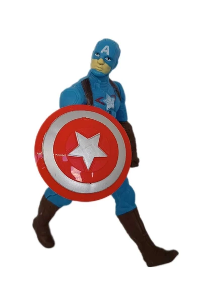 TURKATOYS Oyuncak Büyük Kaptan Amerika Figürü Işıklı Age Of Ultron 15 Cm Avangers Captain America ürün görseli 1