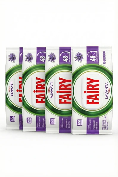 Fairy Lavanta Yağlı Çok Amaçlı Yüzey Temizlik Havlusu - 4'lü Dev Eko Paket (4 x 100 Adet) ürün görseli 1