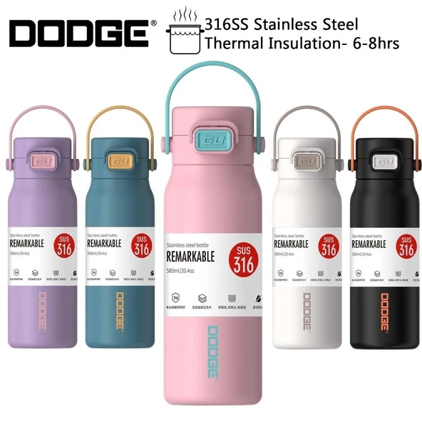 Dodge Çelik Termos Matara 580Ml Beyaz - Resim 7