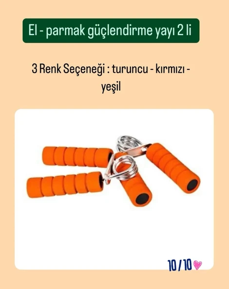 El Bileği Güçlendirme Yayı 2’li Set ürün görseli 1
