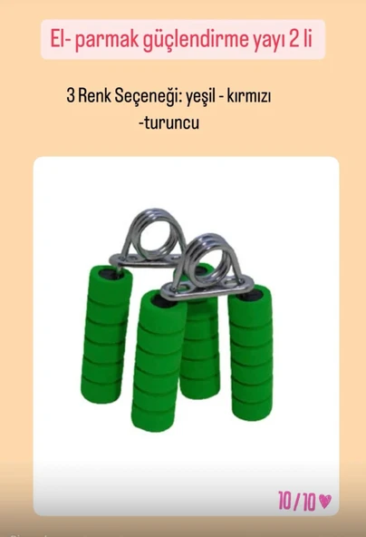 El Bileği Güçlendirme Yayı 2’li Set - Resim 3