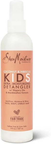Shea Moisture Kids Coconut & Hibiscus Çocuklar İçin Dolaşık Saç Açıcı Sprey 237ML ürün görseli 1