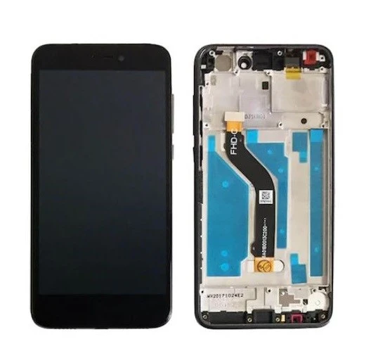 Hwi Uyumlu P9 Lite 2017 Lcd Ekran Siyah Çitalı ürün görseli 1