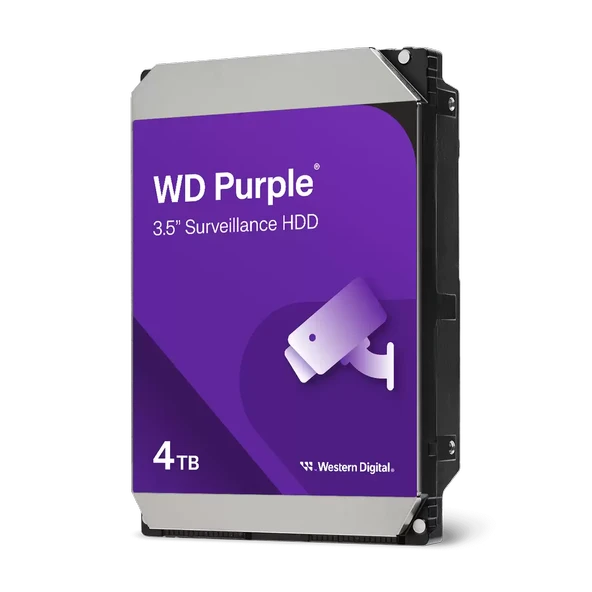 4TB WD Purple SATA 6Gb/s 128MB DV 7/24 WD44PURZ ürün görseli 1