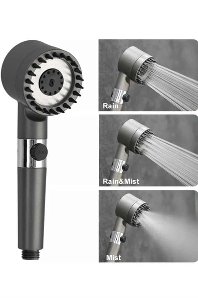 Yeni Masaj Etkili Nesil Filtreli  Duş Başlığı Fıskiyesi Duş Banyo ürün görseli 1