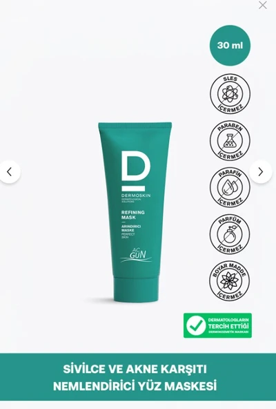Dermoskin Acgun Arındırıcı Maske 30ml ürün görseli 1
