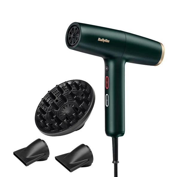 BaByliss Air Power Pro Dijital 1700W Motor İyon Etkili Yüksek Hızlı 4 Isı Ayarlı Saç Kurutma Makinesi D6555DE ürün görseli 1