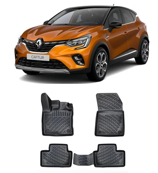Renault Captur 21- BTM 3D Havuzlu Paspas ürün görseli 1