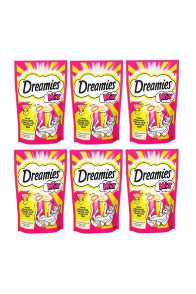 Dreamies Mix Sığır Etli Ve Peynirli Kedi Ödülü 60 gr x 6 Adet ürün görseli 1