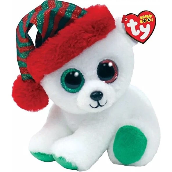 Ty Beanie Boos Peluş Yılbaşı Kutup Ayısı Paxton 15 cm ürün görseli 1