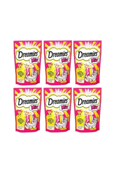 Dreamies Mix Sığırlı & Peynirli Kedi Ödül Maması 60 gr x 6 Adet ürün görseli 1