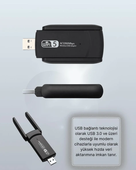 Ac1200 Usb Wifi Adaptör - Resim 5