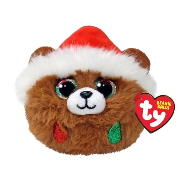 Ty Beanie Balls  Peluş Yılbaşı Ayısı Pudding 7 cm ürün görseli 1