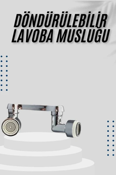 Dönebilen Musluk Başlığı Akrobat Mutfak Banyo Musluk Ucu Başlığı Oynar Başlıklı ürün görseli 1