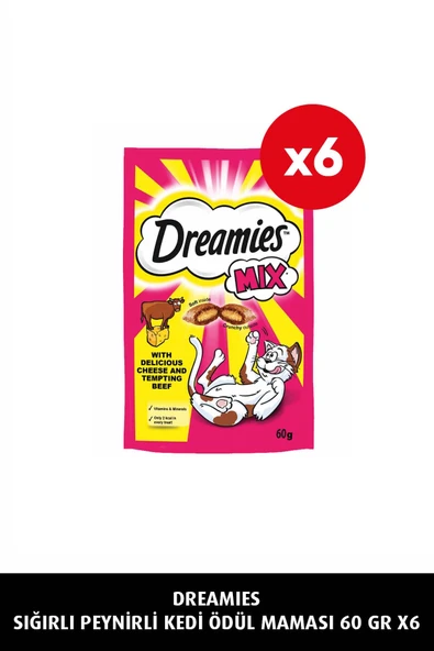 Sığırlı Peynirli Kedi Maması 60 gr 6x ürün görseli 1