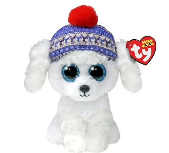 Ty Beanie Boos Bereli Beyaz Peluş Köpek Sleighbell 18 cm-KAPALI STOK ürün görseli 1