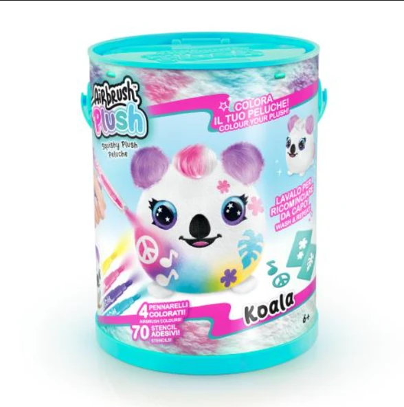 Airbrush Plush Neon Boyanıp Yıkanabilen Peluş Koala ürün görseli 1