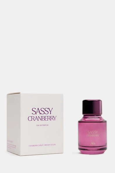 ZARA  SASSY CRANBERRY EDP 100ML (3.4 FL.OZ). - Resim 5