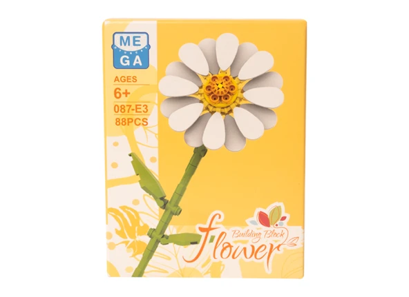 Building Block Flower 88 Parça Çiçek Papatya - Resim 2