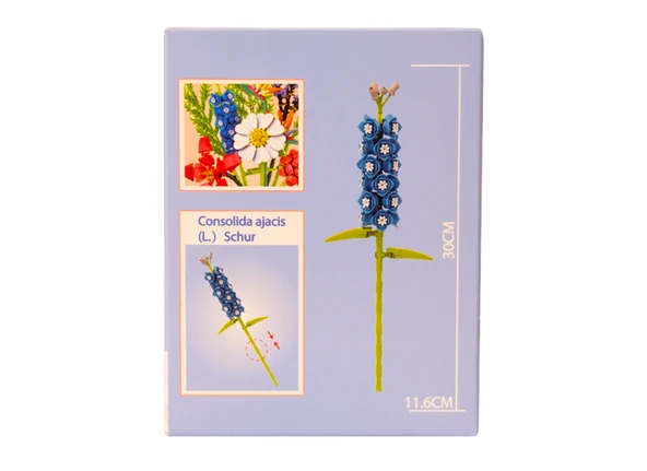 Building Block Flower 117 Parça Çiçek Hazeran - Resim 4