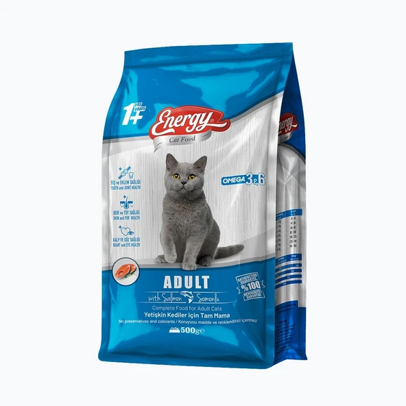 Energy Somonlu Yetişkin Kedi Maması - 500 g ürün görseli 1