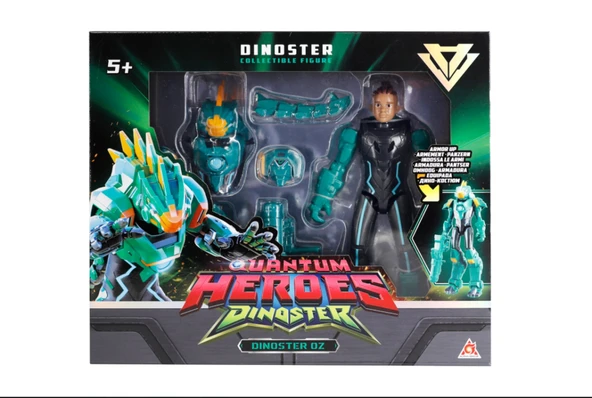 Quantum Heroes Dinoster Hareketli Tekli Fgür Oz - Resim 2