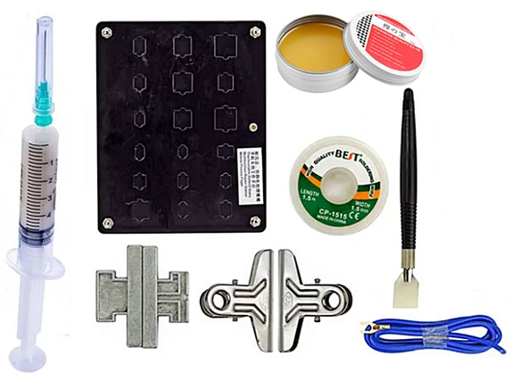 PCB Tutucu Lehimleme Standı Seti – Havya Uç Temizleyici Flux ve Lehim Emme Teli set/01 ürün görseli 1