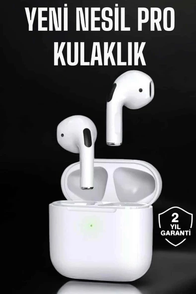 Beyaz Yeni Nesil Pro Bluetooth Kulaklık Yüksek Ses Kaliteli Anc Özelliği ürün görseli 1