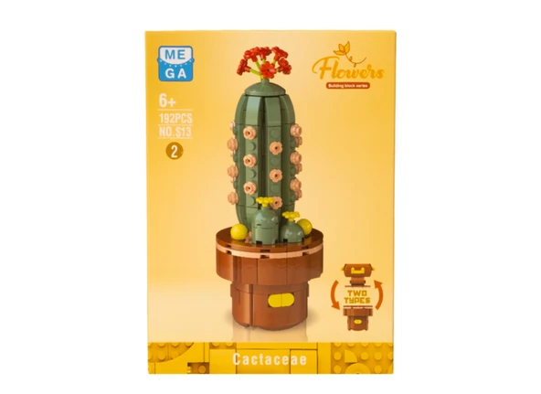 Building Block Flower 192 Parça Kaktüs - Resim 2