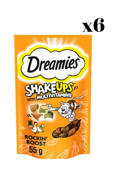 ShakeUps Tavuklu ve Ördekli Kedi Ödül Bisküvisi 55gr x 6 Adet ürün görseli 1