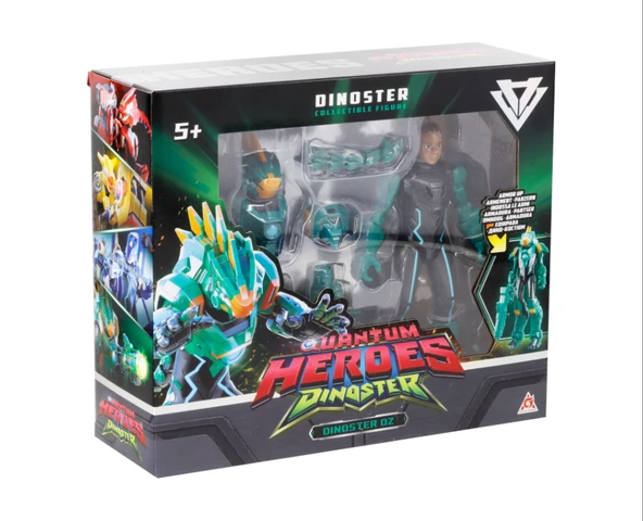 Quantum Heroes Dinoster Hareketli Tekli Fgür Oz - Resim 3