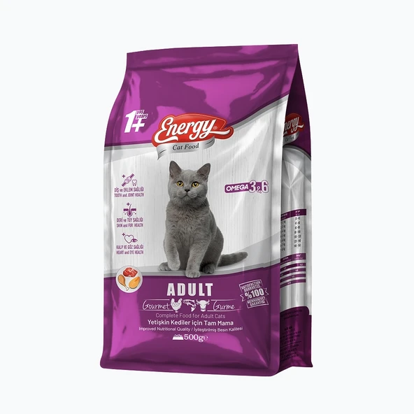 Energy Gurme Yetişkin Kedi Maması - 500 g ürün görseli 1