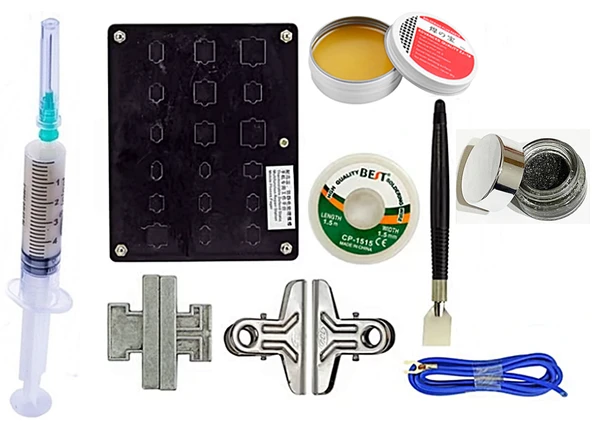 PCB Tutucu Lehimleme Standı Seti – Havya Uç Temizleyici Flux ve Lehim Emme Teli set/05 ürün görseli 1